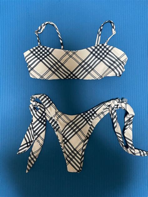 burberry bikini dupe|women's burberry swimsuit.